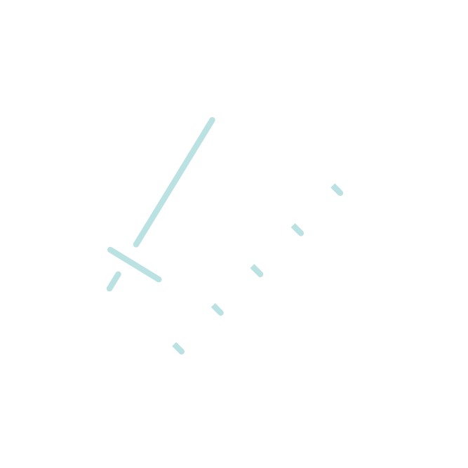 Minimalist golf club hitting ball icon