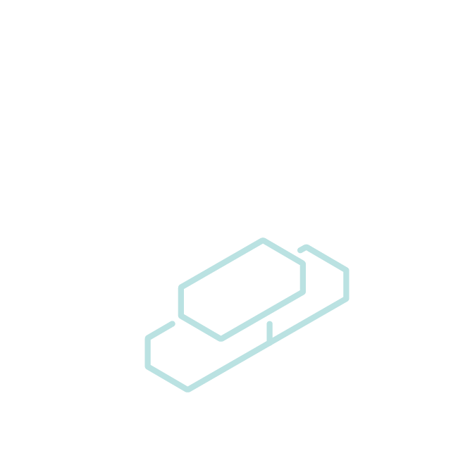 Minimalist stacked rectangular shapes icon