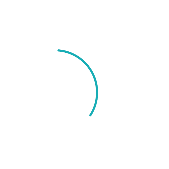 Teal curved arc on light background